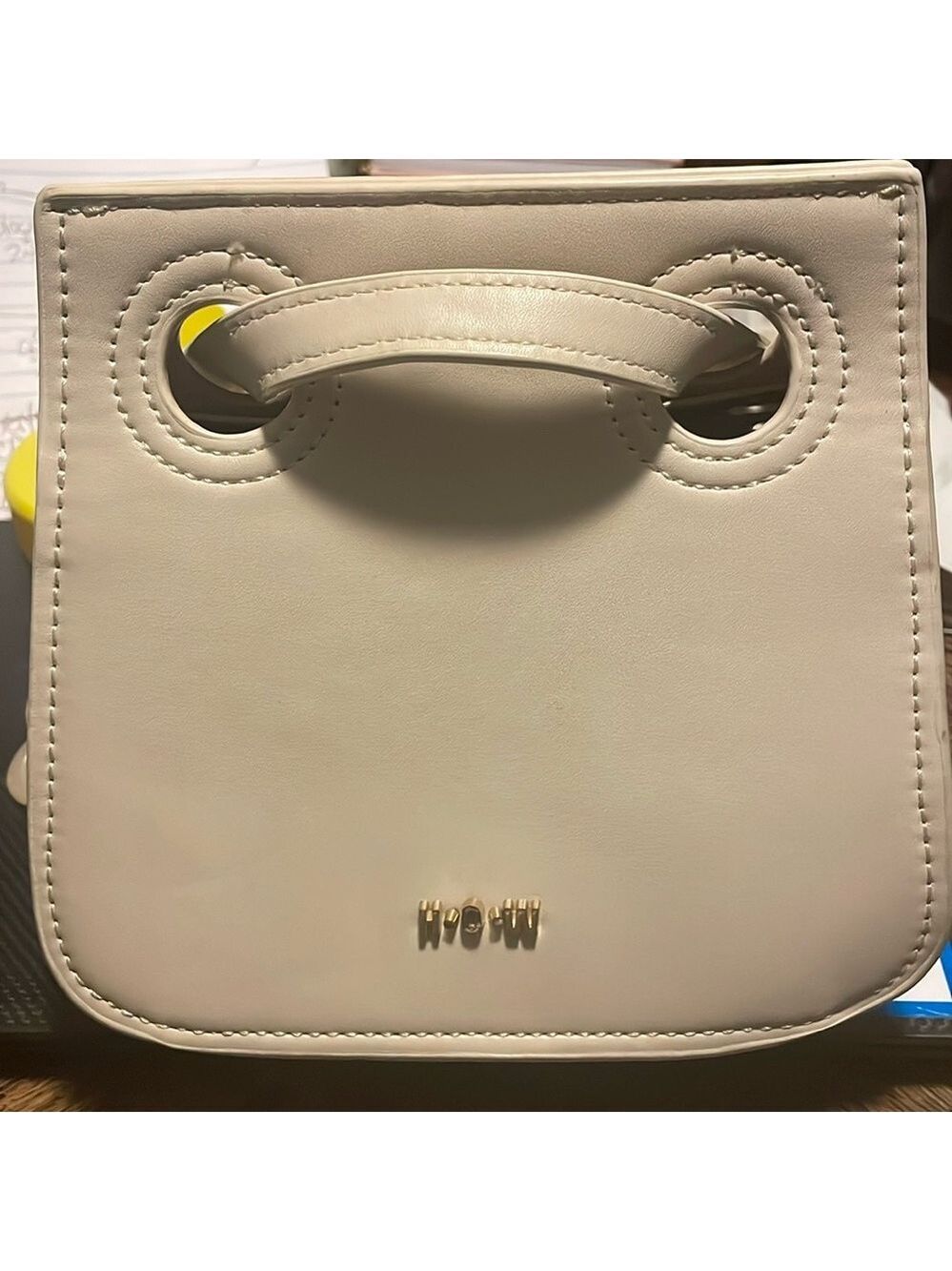 H.O.W Purse. Cream